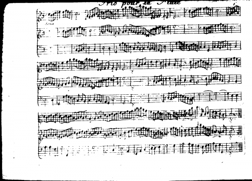 Freillon Poncein - Trio pour le flute - Score