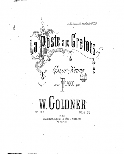 Goldner - La poste aux grelot - Piano Score - Score