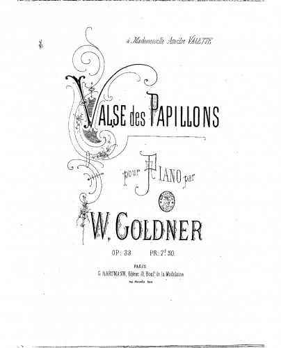 Goldner - Valse des papillons - Piano Score - Score