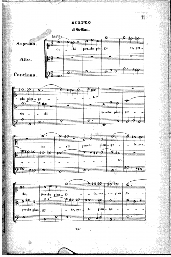 Steffani - Occhi perche piangete - Score