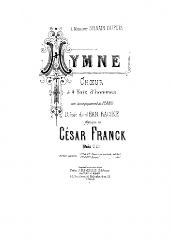 Franck - Hymne - Score