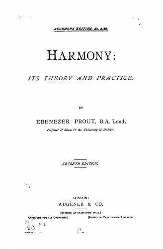 Prout - Harmony: Its theory and practice - Complete book