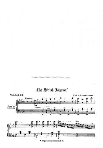 Maynard - The British Bayonet - Score