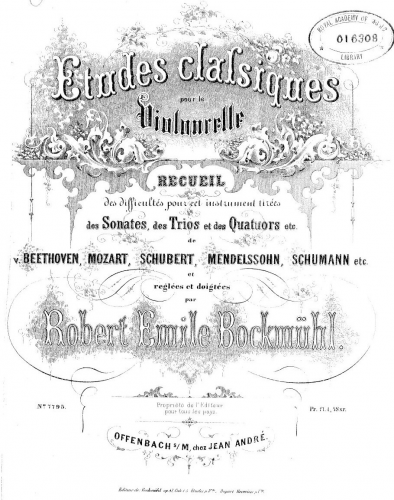 Bockmühl - Recueil des difficultés - Score
