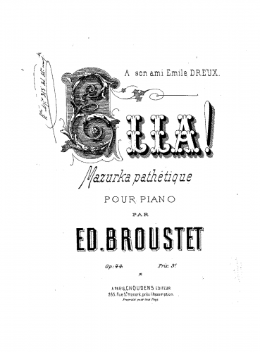 Broustet - Ella! - Score