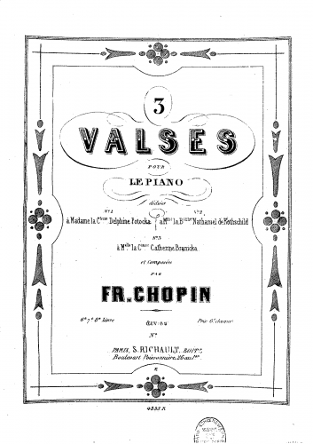 Chopin - Waltzes - Piano Score - Score