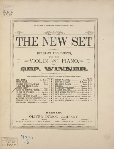 Sousa - Cuckoo Galop - For Violin and Piano (Winner)