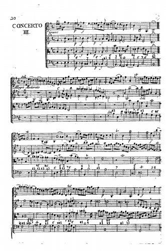 Geminiani - Concerto Grosso in E minor - Score