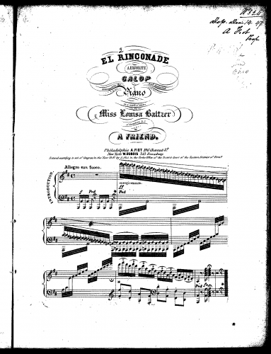 Anonymous - El Rinconade - Score