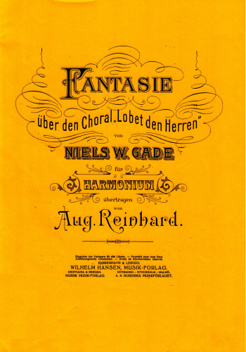 Gade - Fespraeludium - For Harmonium (Reinhard) - Score