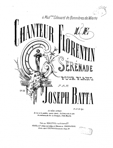 Batta - Le chanteur florentin - Score