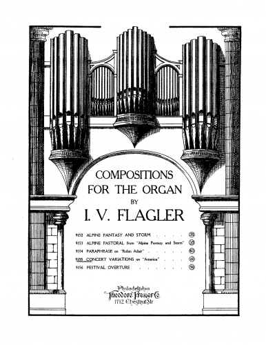 Flagler - Concert Variations on 'America' - Score