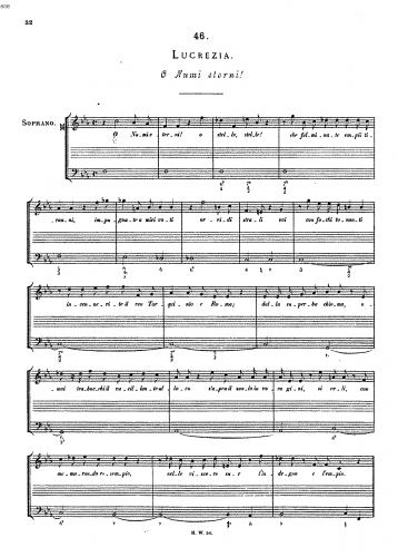 Handel - Lucrezia, HWV 145 - Score