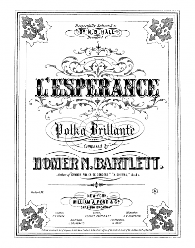 Bartlett - L'esperance - Score