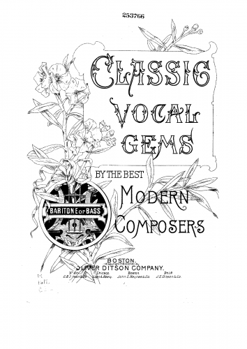 Various - Classical Vocal Gems - Score