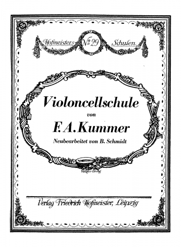 Kummer - Violoncell-Schule für den ersten Unterricht - Complete  score
