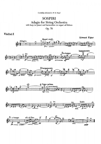 Elgar - Sospiri, Op. 70