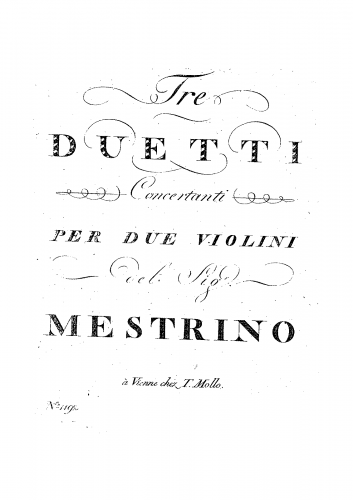 Mestrino - 6 Duos Concertants