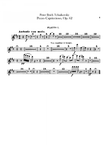 Tchaikovsky - Pezzo Capriccioso, Op. 62
