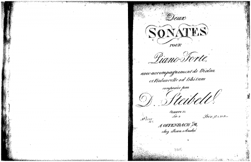 Steibelt - Piano Sonatas, Op. 33 - Piano Score, Livre II