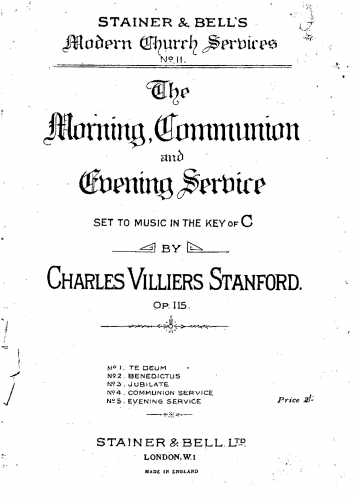 Stanford - Service in C major - 2. Magnificat and Nunc Dimitis
