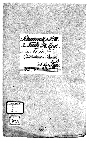 Bitti - Violin Sonata in D major - Score