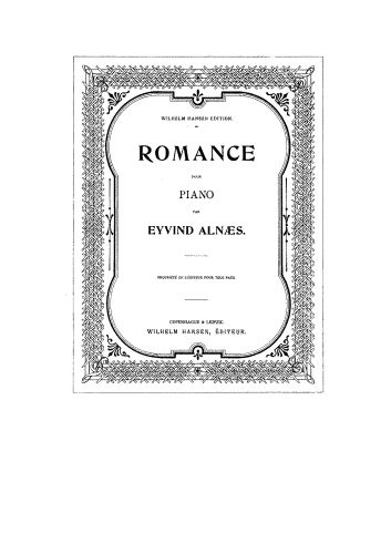 Alnæs - Romance - Score