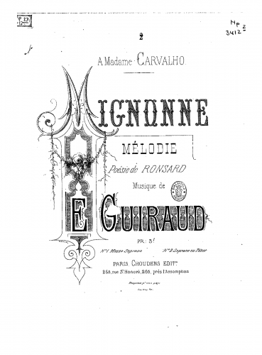 Guiraud - Mignonne - Score