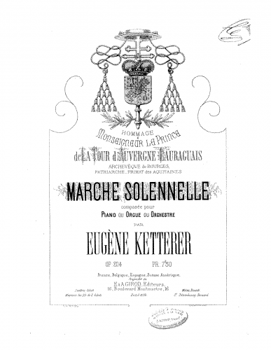Ketterer - Marche solennelle - Score