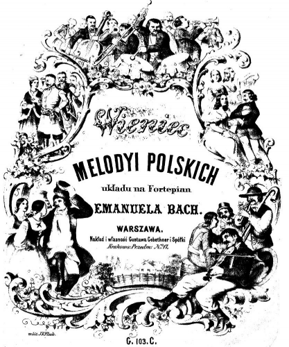 Bach - Wieniec melodyi polskich - Score