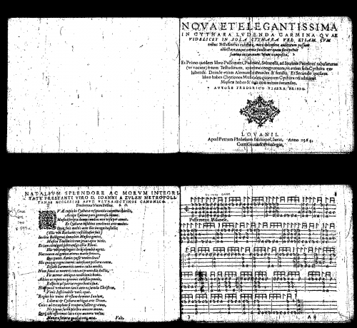 Viaera - Nova et elegantissima in cythara ludenda carmina - Score