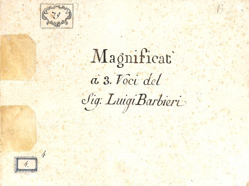Barbieri - Magnificat - Score