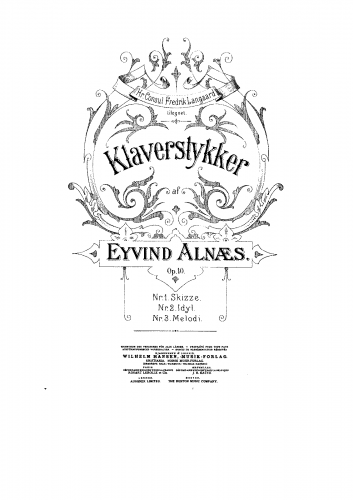 Alnæs - 3 Piano Pieces - Score