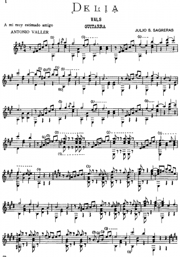 Sagreras - Delia - Score