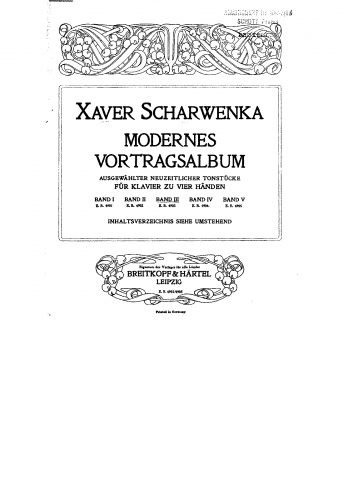 Various - Modernes Vortragsalbum ausgewaählter neuzeitlicher Tonstücke - Volume 3