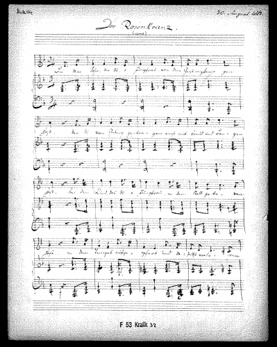 Kralik - Der Rosenkranz - Score