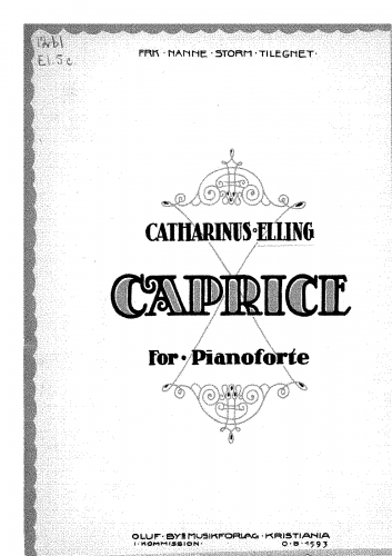 Elling - Caprice - Score