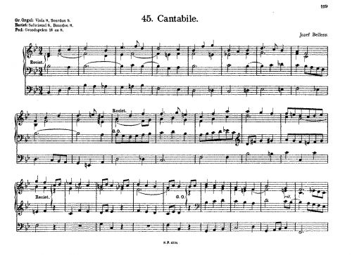Bellens - Cantabile - Score