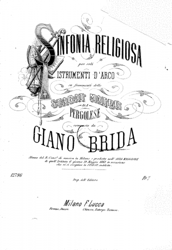 Brida - Sinfonia religiosa - Score