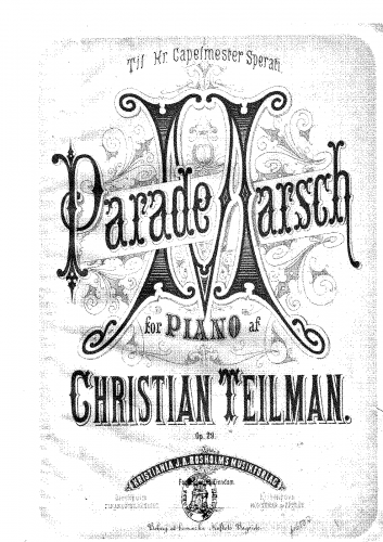 Teilman - Parademarsch - Score