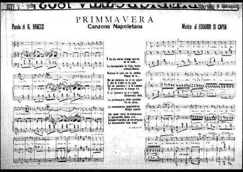 Di Capua - Primmavera - Score