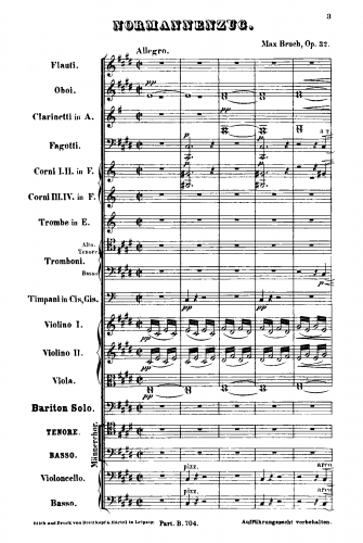 Bruch - Normannenzug - Score