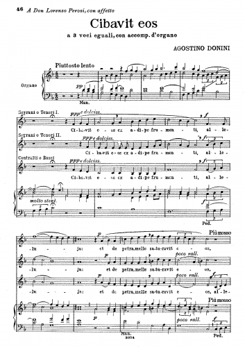 Donini - Cibavit eos - Score