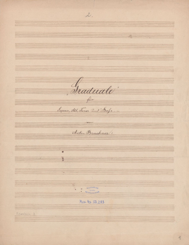 Bruckner - Locus iste - Scores and Parts - Score