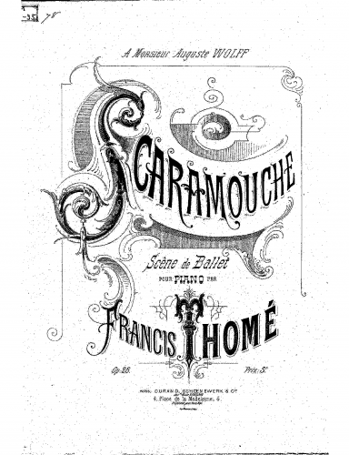 Thomé - Scaramouche - Piano Score - Score
