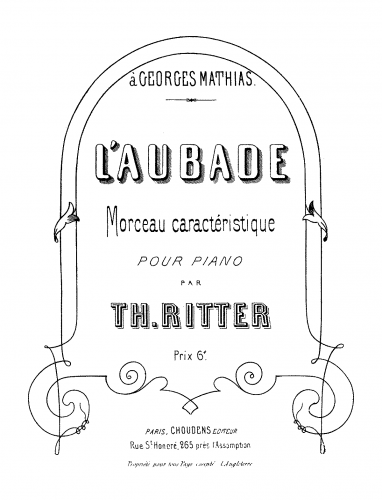 Ritter - L'aubade - Score