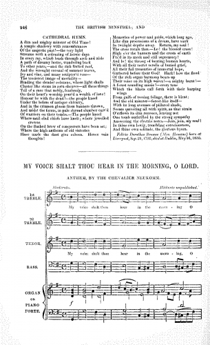 Neukomm - My Voice Thou Shalt Hear - Score