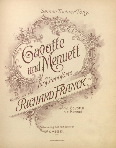 Franck - Gavotte und Menuett - 1. Gavotte