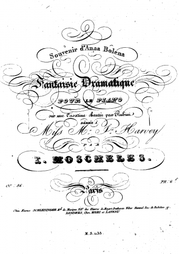 Moscheles - Fantaisie dramatique, Op. 86b - Score