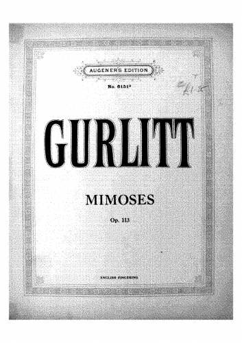 Gurlitt - Mimoses - Score